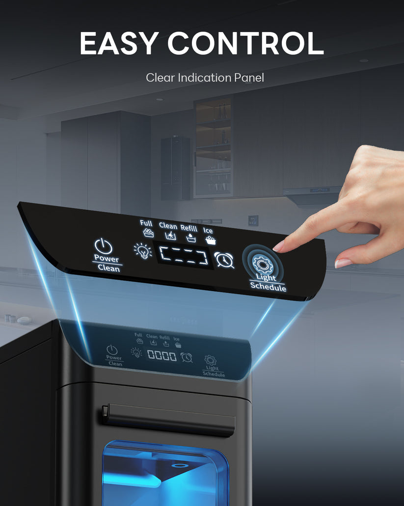 Nugget Ice Maker 44lbs/Day Countertop Ice Maker, Ice Makers with Self ...